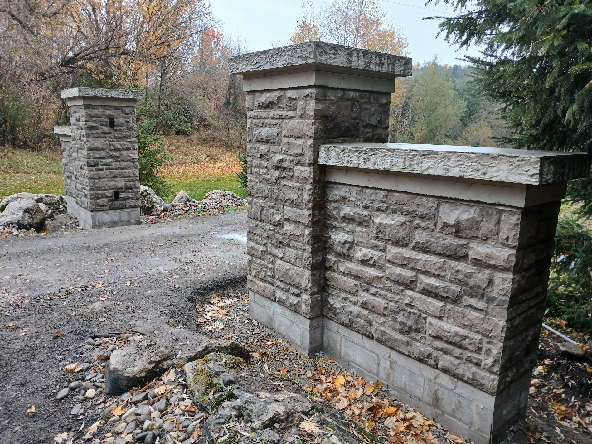 Stone Gate Pillar